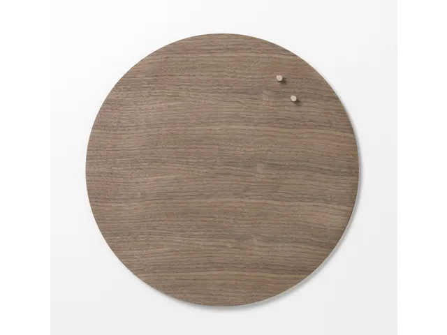 Glasmagneetbord Naga rond 45cm walnoot