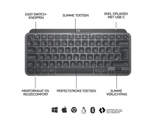 MX Keys Mini Toetsenbord AZERTY FR Bluetooth - 10