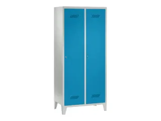 locker,HxBxD 1850x800x500mm,2vak,vak B 400mm,RAL7035,front RAL5012 - 2