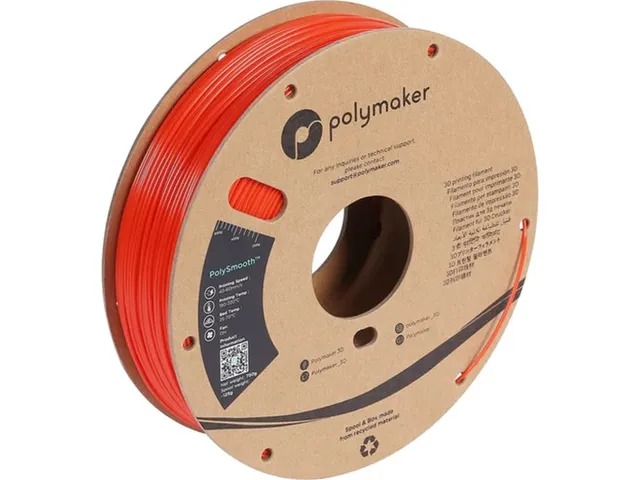 Polymaker 3D filament PolySmooth PVB 1.75mm Koraal Rood 0.75kg