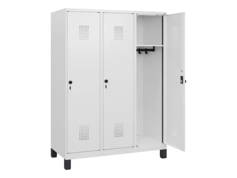 schoollocker,HxBxD 1630x1200x500mm,3vak,vak B 400mm,draaigrendel