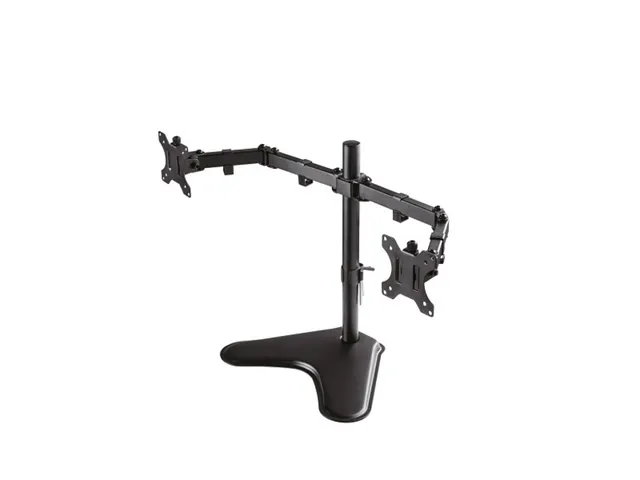 Monitorstandaard FPMAD550DD 2 schermen tot 32 inch met voet Zwart