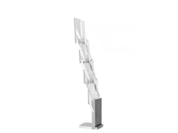 Brochurehouder Deluxe A4 Transparant opvouwbaar