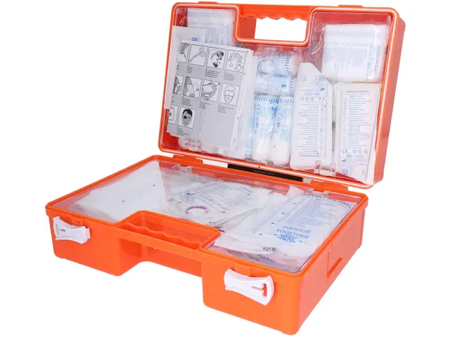 Malette premiers secours Carpoint 166 pièces orange
