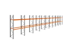 palletstelling,basis+9xaanbouw,HxBxD 3360x19350x1100mm,vakl. 3000kg