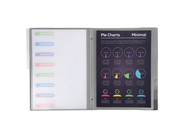 Trieur polypropylène 3 rabats 8 compartiments OPAK - Couleurs assorti