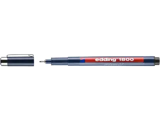 Fineliner edding 1800 zwart 0.7mm - 3