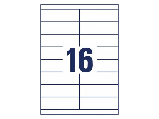etiket Avery ILK 105x33,8mm 100 vel 16 etiketten per vel wit