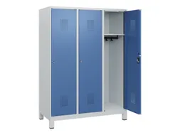 schoollocker,HxBxD 1630x1200x500mm,3vak,vak B 400mm,cil.-slot,voeten