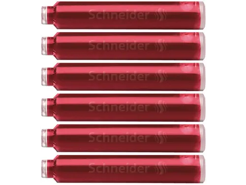 Inktpatroon Schneider Rood 6 stuks