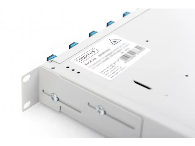 Glasvezel-lasdoos 1U snelontgrendeling M20/M25 kabelinvoer grijs