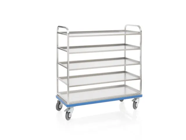 etagewagen,draagverm. 300kg,5etage(s),laadvl. LxB 1290x520mm,glad