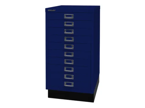 kantoor-ladekast HxBxD 670x349x432mm 10 laden romp oxfordblauw staal