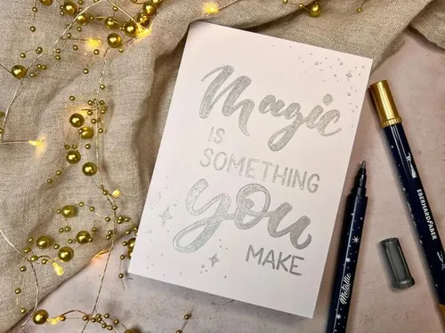 Metallic Marker Eberhard Faber duo goud en zilver op blister
