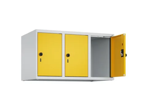 opzetkast,v. locker,3vak.,vak B 300mm,HxBxD 500x900x500mm,draaigrendel