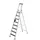 Ladder Aluminium Bordes 1.87m Aan Eenzijdig 8treden Bordes