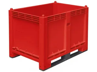 Stapelcontainer Pp Hxbxd 850x1200x800mm 550 Liter 2Sledepoten Rood - 1