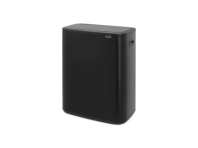 Afvalbak Bo Touch Bin 2x30 Liter Mat Zwart