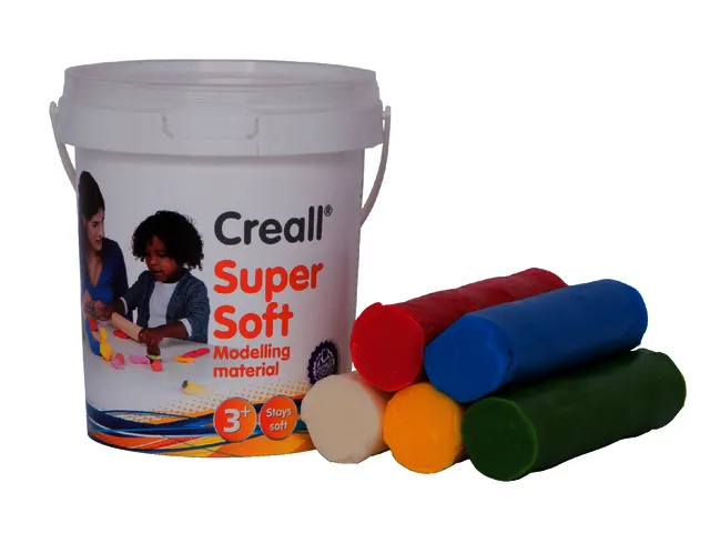 Klei Creall supersoft rood/blauw/groen/geel/wit assorti