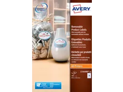 Etiket Avery L7101REV-20 63.5x42.3mm afneembaar mat wit 360stuks