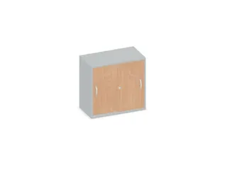 Schuifdeurkast 770x800x430mm Romp Lichtgrijs Decor Front Beuken - 1