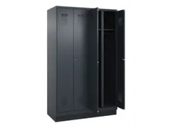 locker voor scheiding van kleding,HxBxD 1950x1200x500mm,4vak