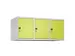 opzetkast,v. locker,3vak.,vak B 400mm,HxBxD 500x1200x500mm,vleugeldeur