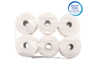 Handdoekrol Scott Slimroll 1-laags 165m wit 6657 - 6