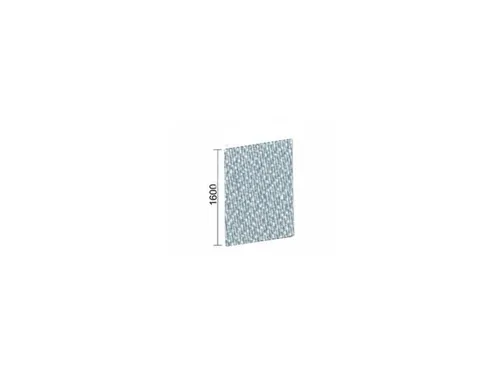 geluidabsorberende scheidingswand,HxBxD 1600x1000x41mm,wand stof,grijs