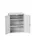 universele kast,HxBxD 1000x800x550mm,2xStalen bodem,draaigrendelslot