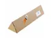 Tube d'expédition triangulaire 310x60mm cannelure simple Brun