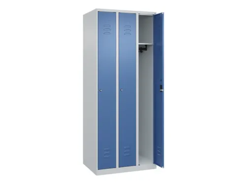 locker,HxBxD 1850x750x500mm,3vak,vak B 250mm,cil.-slot,staand op vloer