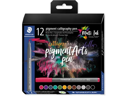 Pigment Arts brush pen Calligraphy 12 stuks