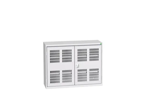 wandkast 800x1050x350mm 2xStalen bodem sokkel Ral 7035 front Ral 7035