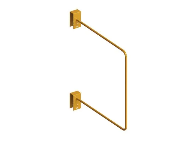 scheidingsbeugel,v. magazijnrek voor profielen,H 800mm,staal,RAL2001