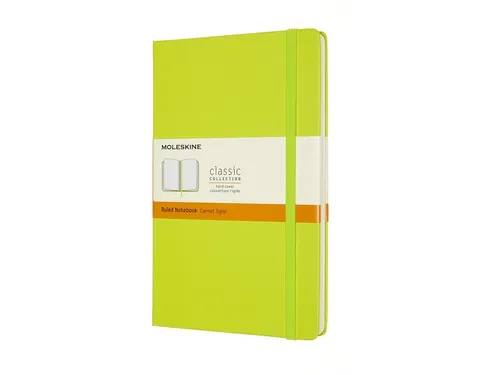 Notitieboek Moleskine large 130x210mm lijn hard cover lemon green