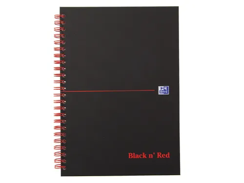 Notitieboek Oxford Black n' Red A4 70v lijn