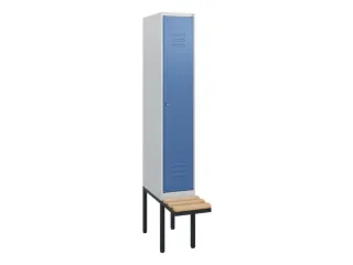 locker met bank,HxBxD 1950x300x815mm,1vak,vak B 300mm,cil.-slot - 1