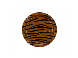 Wegwerp borden Papier Plates Tiger Safari 22,6cm 8 stuks