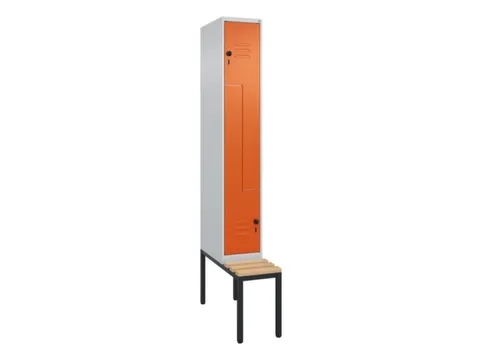 Z-garderobekast,HxBxD 2120x300x815mm,2vak,vak B 300mm,draaigrendel