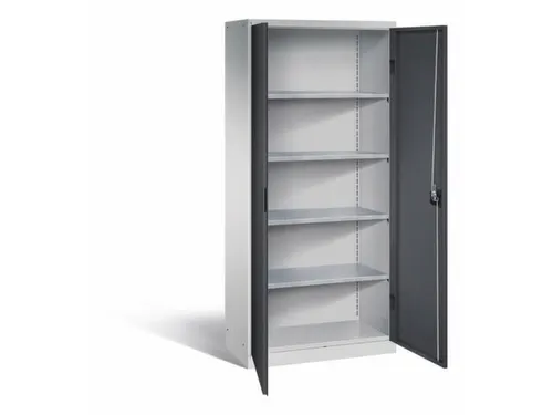 universele kast,HxBxD 1950x890x415mm,4xStalen bodem,cilinderslot