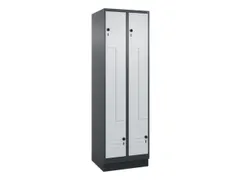 Z-garderobekast,HxBxD 1950x600x500mm,vak B 150/300mm,draaigrendel