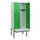 locker met bank,HxBxD 1950x800x815mm,2vak,vak B 400mm,draaigrendel