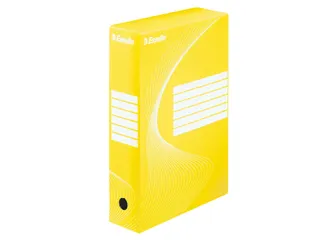 Archiefdoos Esselte Boxycolor 80mm 352x250mm geel - 2