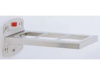 Combihouder Geperforeerde Platen 150x55mm 2-Delig Aluminium-Kleurig - 1
