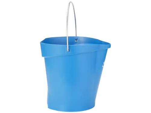 Vikan 56943 emmer 12 Liter met schenktuit Metaaldetecteerbaar Blauw