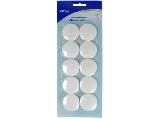 Magneet Westcott wit pak à 10st. Ø 40x8,5mm, 2500g - 3
