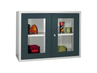 Hangkast 600x800x300mm Achterwand Glad Ral 7035 Front Ral 7016 - 1