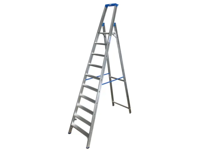 Ladder Aluminium Bordes H 2 35M 10Treden Incl. Bordes