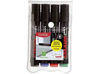 Uni PROCKEY permanent marker PM-122, etui 4 stuks - 1